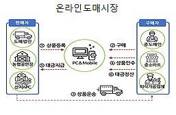 온라인도매시장, 지역 마트 등 직접 참여해 유통 비용 감축 기사 이미지