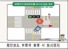 우회전 통행 방법 위반 집중단속 기사 이미지